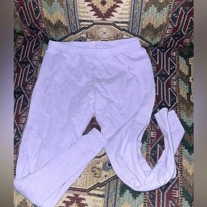 Girls 6x purple sparkly leggings